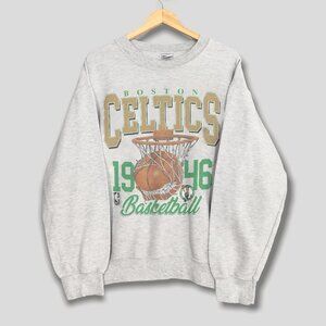 Vintage Boston Celtics Basketball Sweatshirt, Retro Boston Celtics NBA Shirt Tee